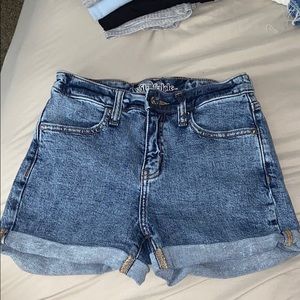 Destressed Jean Shorts